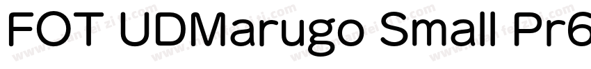 FOT UDMarugo Small Pr6N Bold字体转换